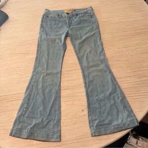 Dittos Light Blue Flare Jeans from the 70s pocket details size 27